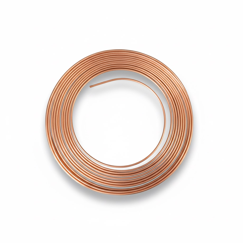 Tubo de Cobre Tipo Panqueca - 1/4" (6,35) x 0,79 mm - (Pacote Fechado) 15 Metros